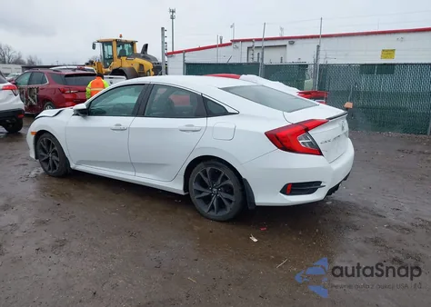 2019 Honda Civic Sport из США, поврежденный, VIN 19XFC2F87KE002574